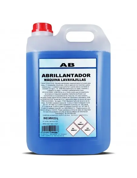 Abrillantador de lavavajillas que elimine la suciedad, no deje residuos y tenga acabado brillante