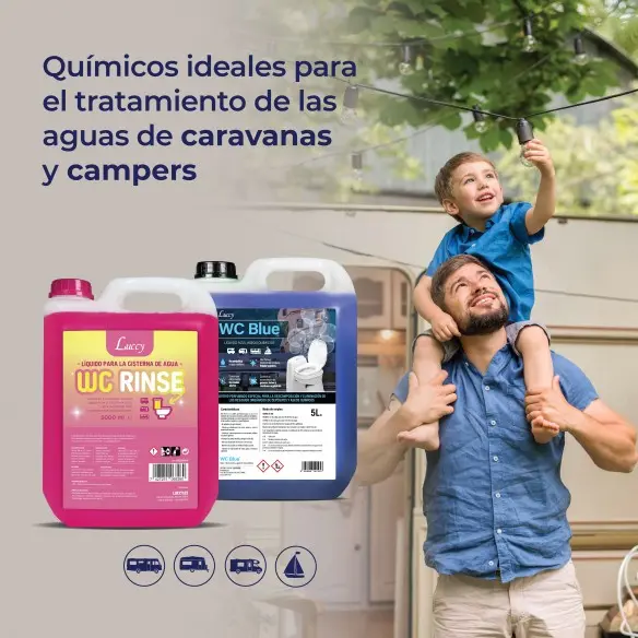 WC Blue | Aditivo para depósito de Aguas Negras de Autocaravanas y Campers 5L